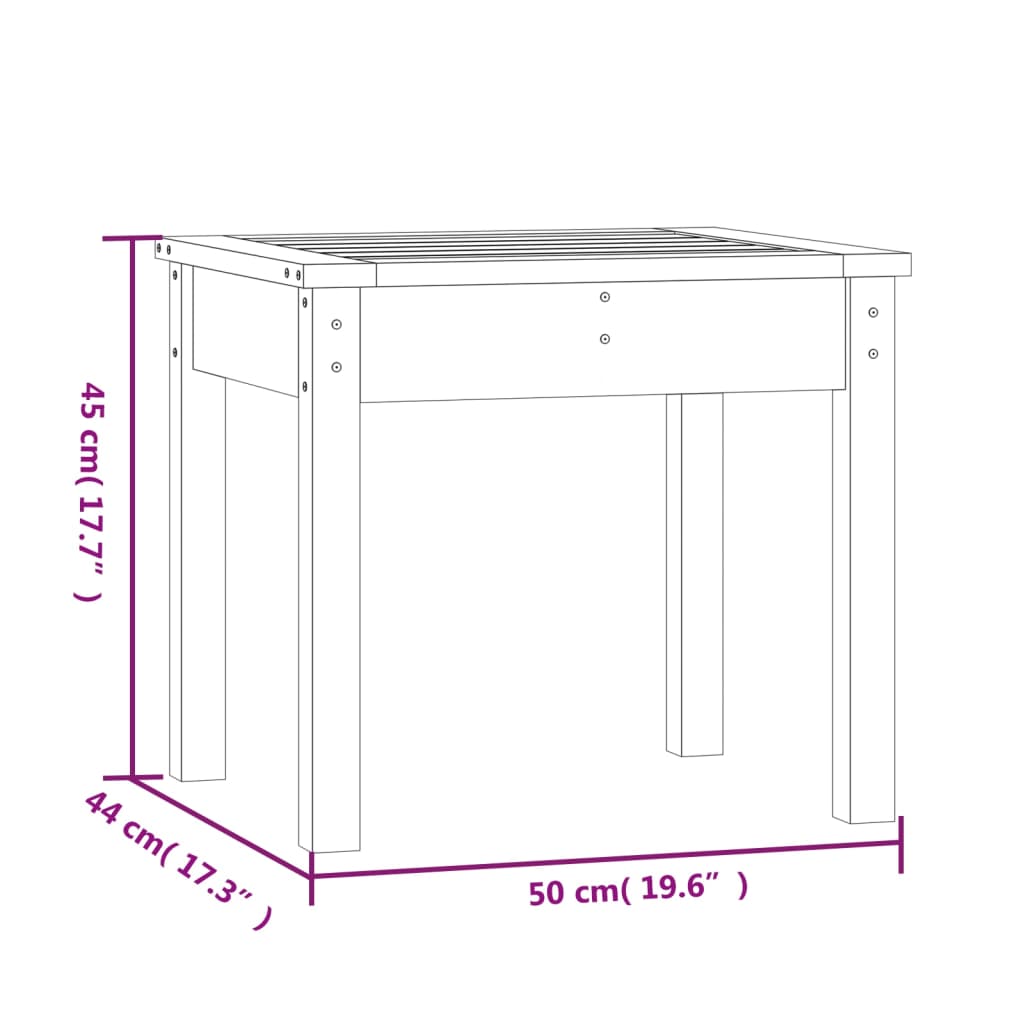 Gartenbank 50x44x45 cm Massivholz Douglasie