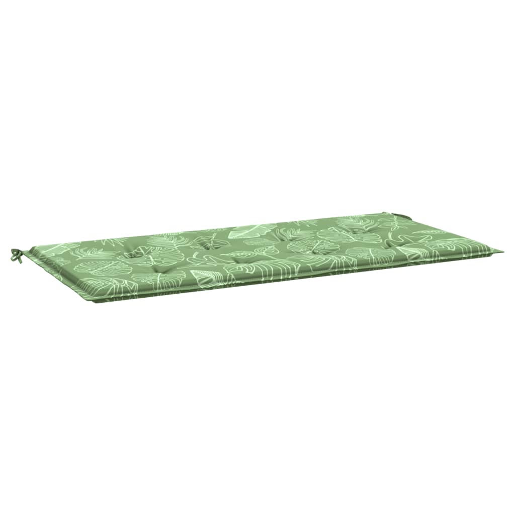 Gartenbank-Auflage Blattmuster 120x50x3 cm Oxford-Gewebe