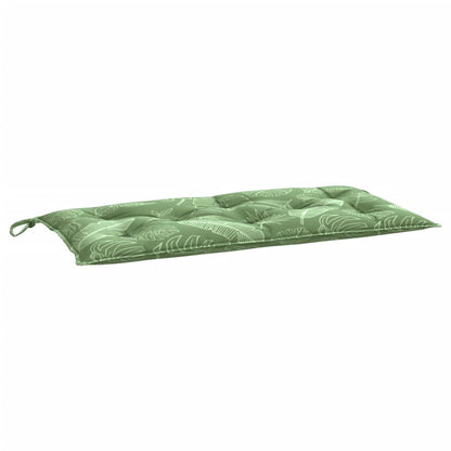 Gartenbank-Auflage Blattmuster 100x50x7 cm Oxford-Gewebe