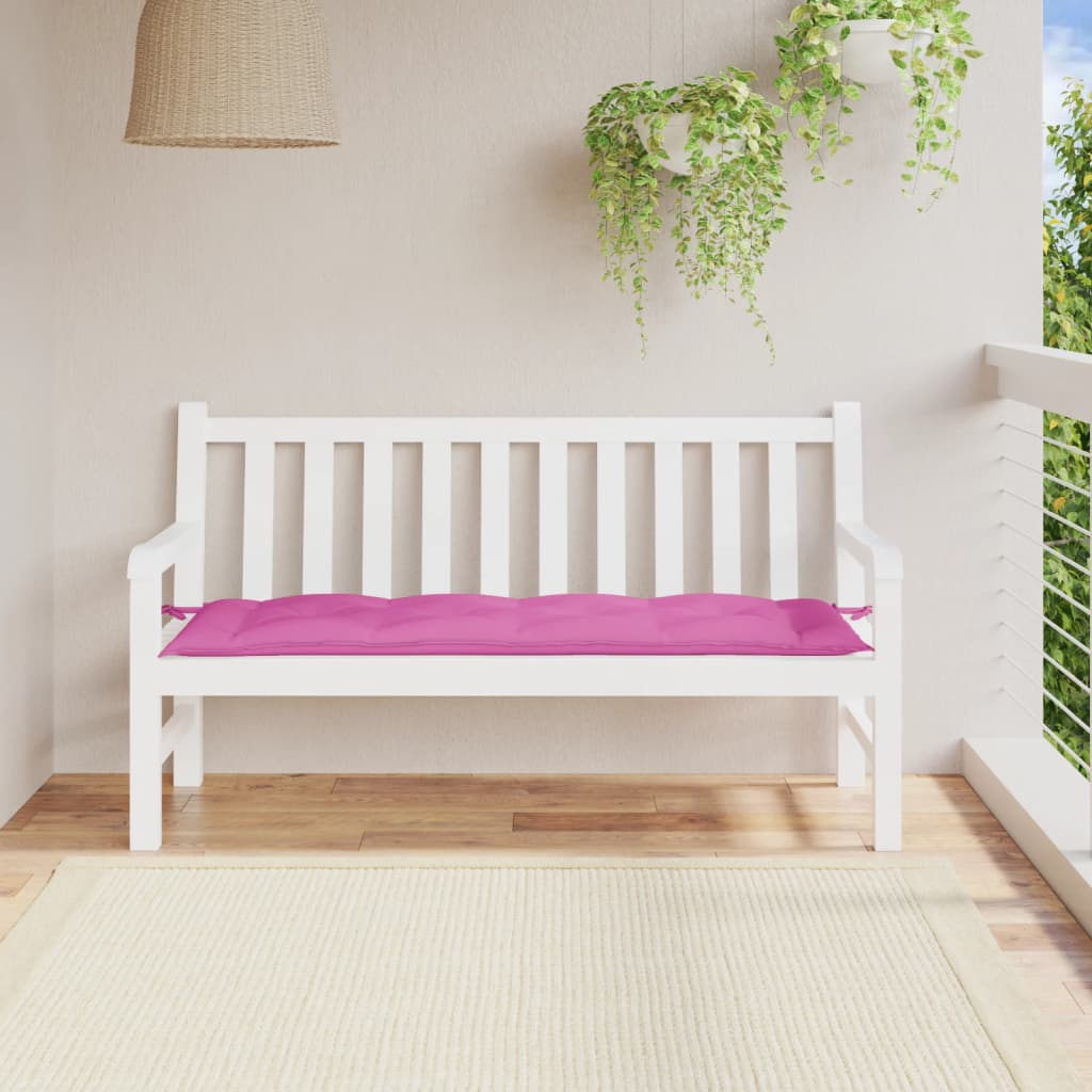 Gartenbank-Auflage Rosa 150x50x7 cm Oxford-Gewebe