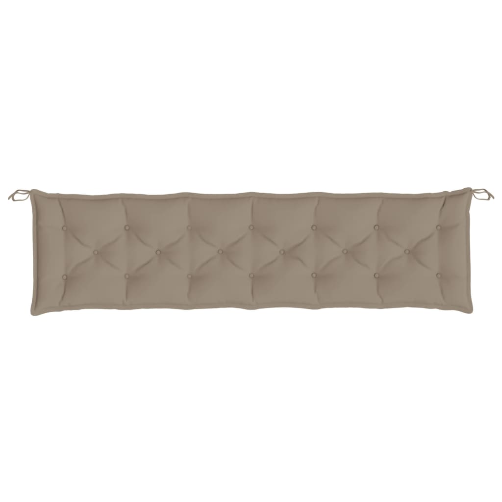 Gartenbank-Auflage Taupe 200x50x7 cm Oxford-Gewebe