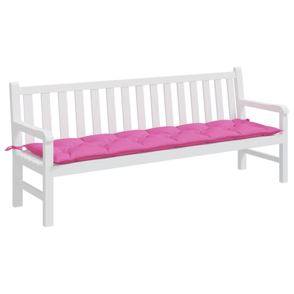 Gartenbank-Auflage Rosa 200x50x7 cm Stoff