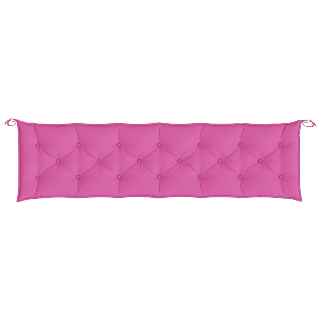 Gartenbank-Auflage Rosa 200x50x7 cm Stoff