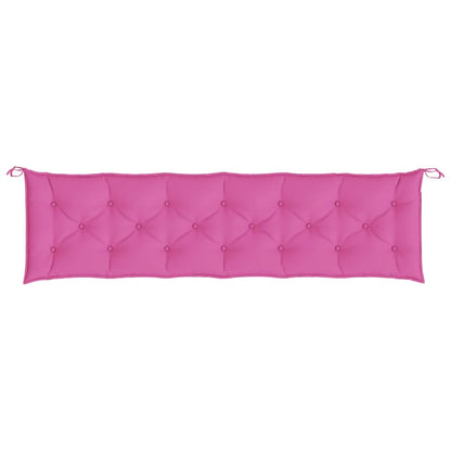 Gartenbank-Auflage Rosa 200x50x7 cm Stoff