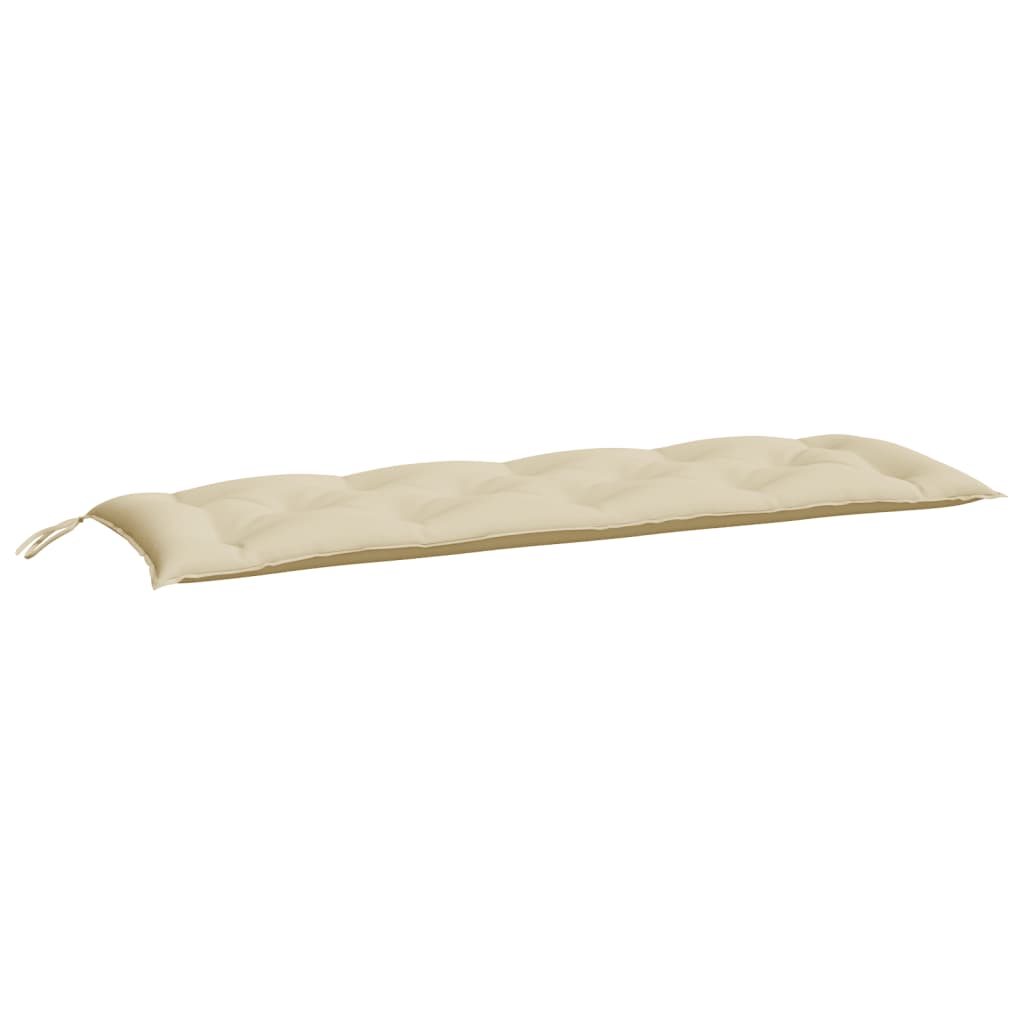 Gartenbank-Auflagen 2 Stk. Beige 150x50x7 cm Oxford-Gewebe