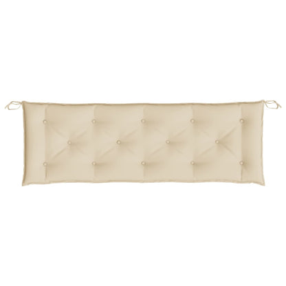 Gartenbank-Auflagen 2 Stk. Beige 150x50x7 cm Oxford-Gewebe