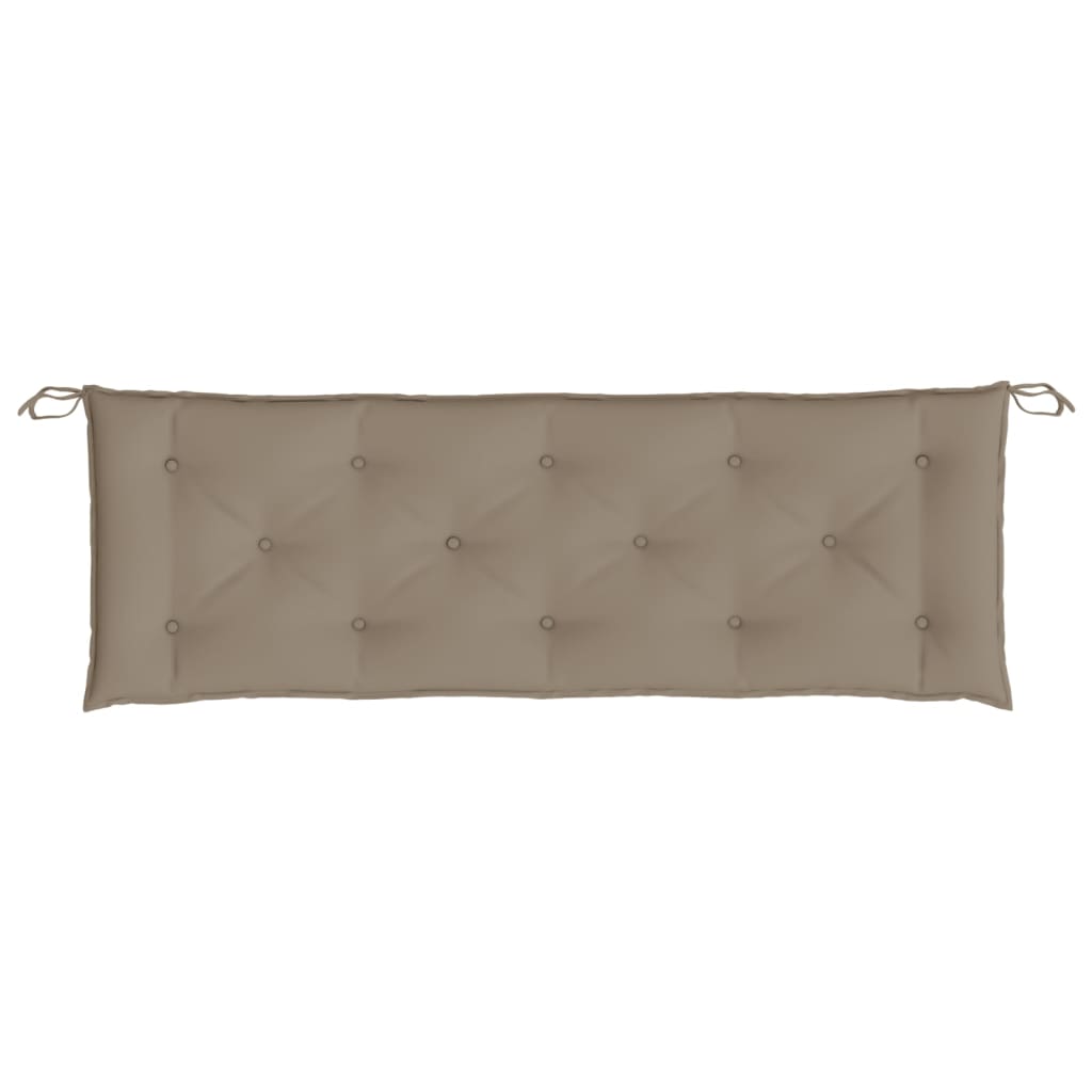 Gartenbank-Auflagen 2 Stk. Taupe 150x50x7 cm Oxford-Gewebe