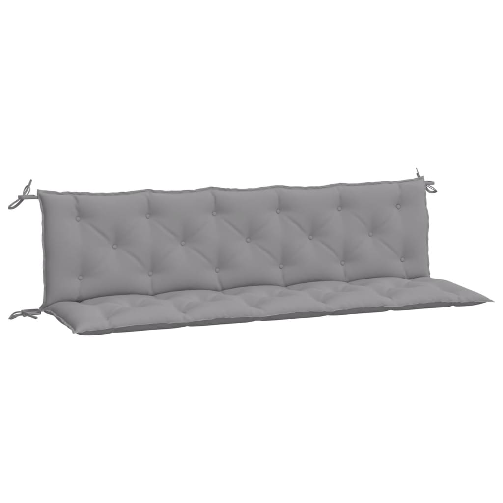 Gartenbank-Auflagen 2 Stk. Grau 180x50x7 cm Oxford-Gewebe