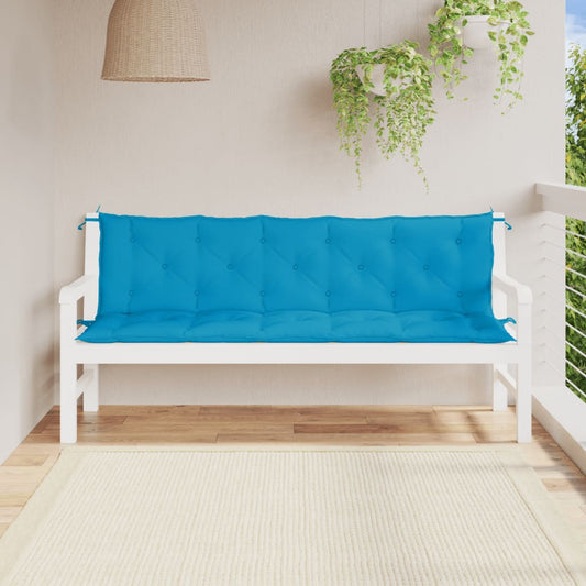 Gartenbank-Auflagen 2 Stk. Hellblau 180x50x7 cm Oxford-Gewebe