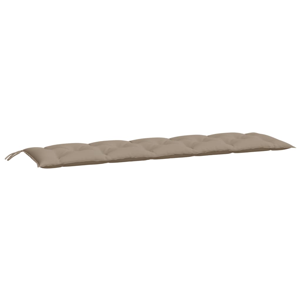 Gartenbank-Auflagen 2 Stk. Taupe 180x50x7 cm Oxford-Gewebe