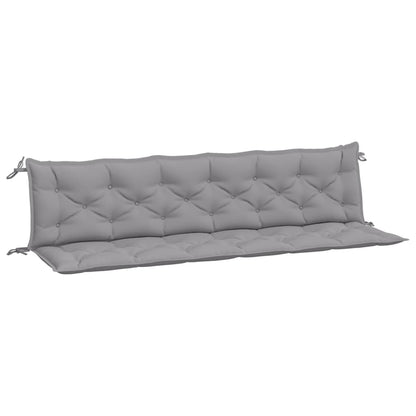 Gartenbank-Auflagen 2 Stk. Grau 200x50x7 cm Oxford-Gewebe