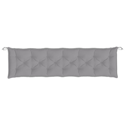 Gartenbank-Auflagen 2 Stk. Grau 200x50x7 cm Oxford-Gewebe