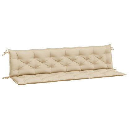 Gartenbank-Auflagen 2 Stk. Beige 200x50x7 cm Oxford-Gewebe