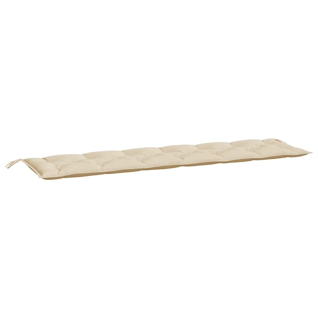 Gartenbank-Auflagen 2 Stk. Beige 200x50x7 cm Oxford-Gewebe