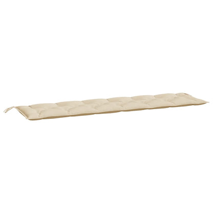 Gartenbank-Auflagen 2 Stk. Beige 200x50x7 cm Oxford-Gewebe