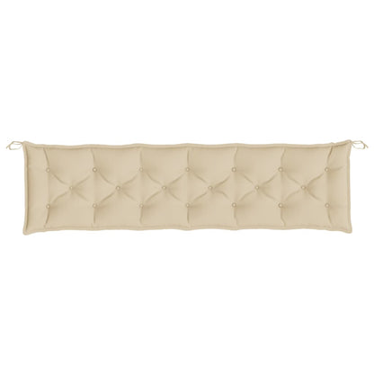 Gartenbank-Auflagen 2 Stk. Beige 200x50x7 cm Oxford-Gewebe