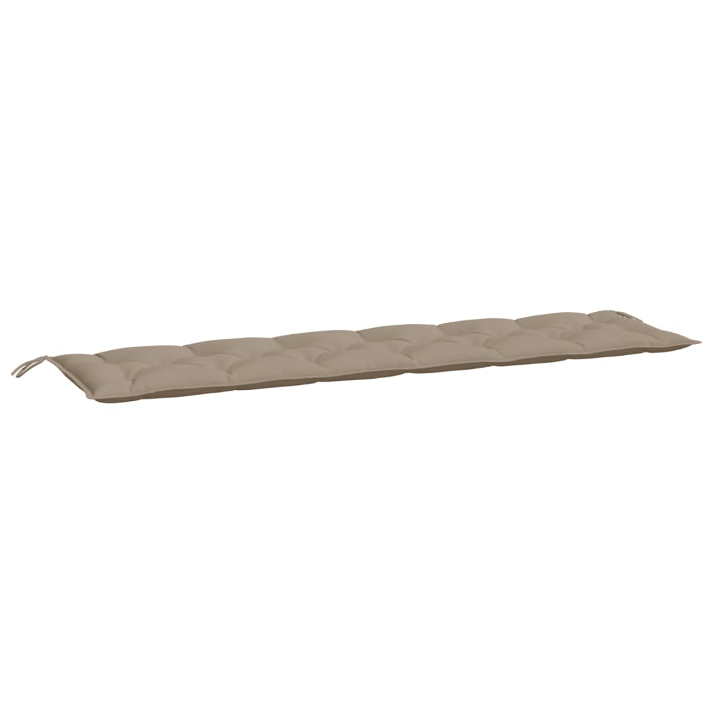 Gartenbank-Auflagen 2 Stk. Taupe 200x50x7 cm Oxford-Gewebe