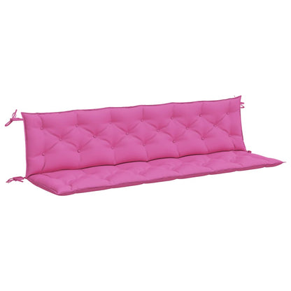 Gartenbank-Auflagen 2 Stk. Rosa 200x50x7 cm Stoff