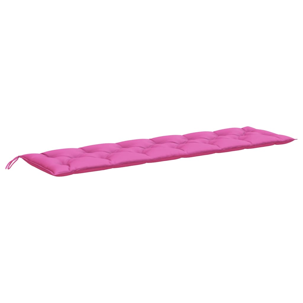 Gartenbank-Auflagen 2 Stk. Rosa 200x50x7 cm Stoff