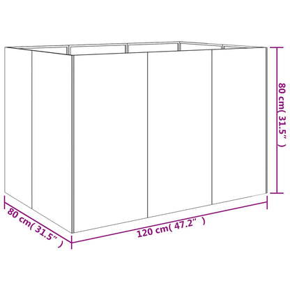 Hochbeet 120x80x80 cm Cortenstahl