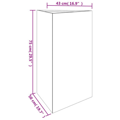 Pflanzkübel 50x43x75 cm Cortenstahl