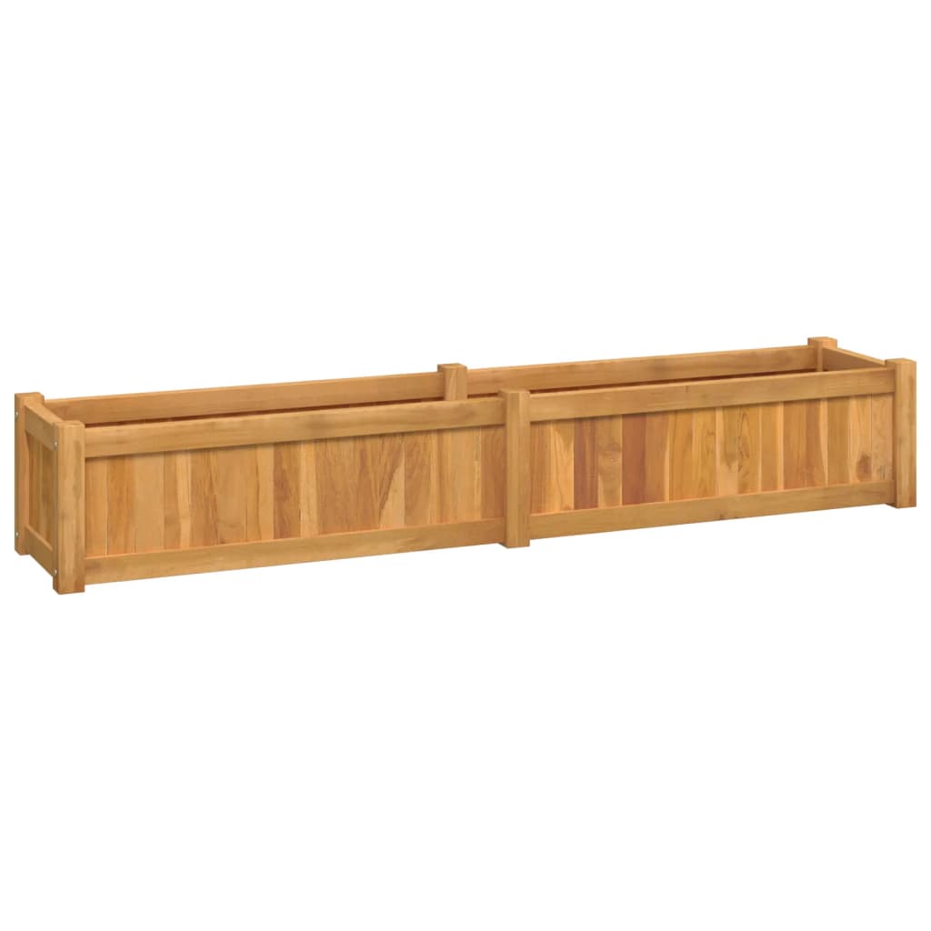 Hochbeet 150x30x25 cm Massivholz Teak