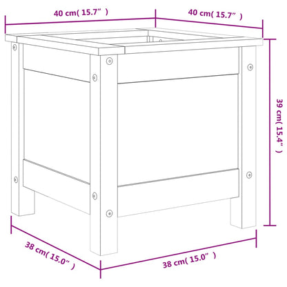 Pflanzkübel 40x40x39 cm Massivholz Douglasie