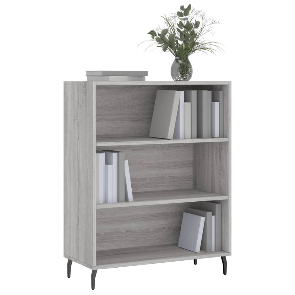 Regalschrank Grau Sonoma 69,5x32,5x90 cm Holzwerkstoff