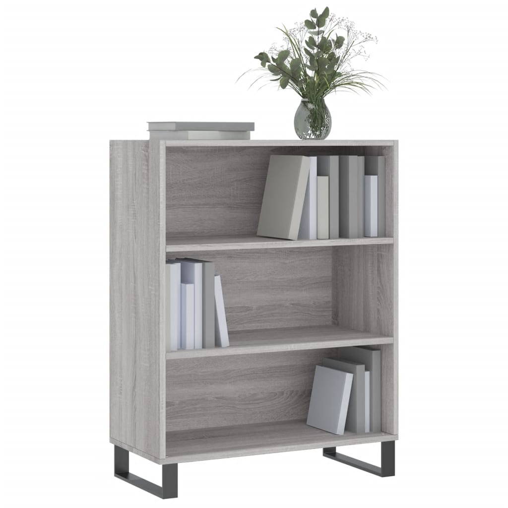 Regalschrank Grau Sonoma 69,5x32,5x90 cm Holzwerkstoff