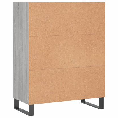 Regalschrank Grau Sonoma 69,5x32,5x90 cm Holzwerkstoff