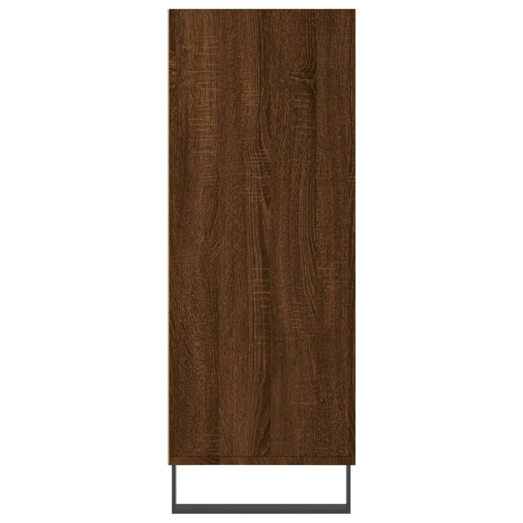 Regalschrank Braun Eichen-Optik 69,5x32,5x90 cm Holzwerkstoff