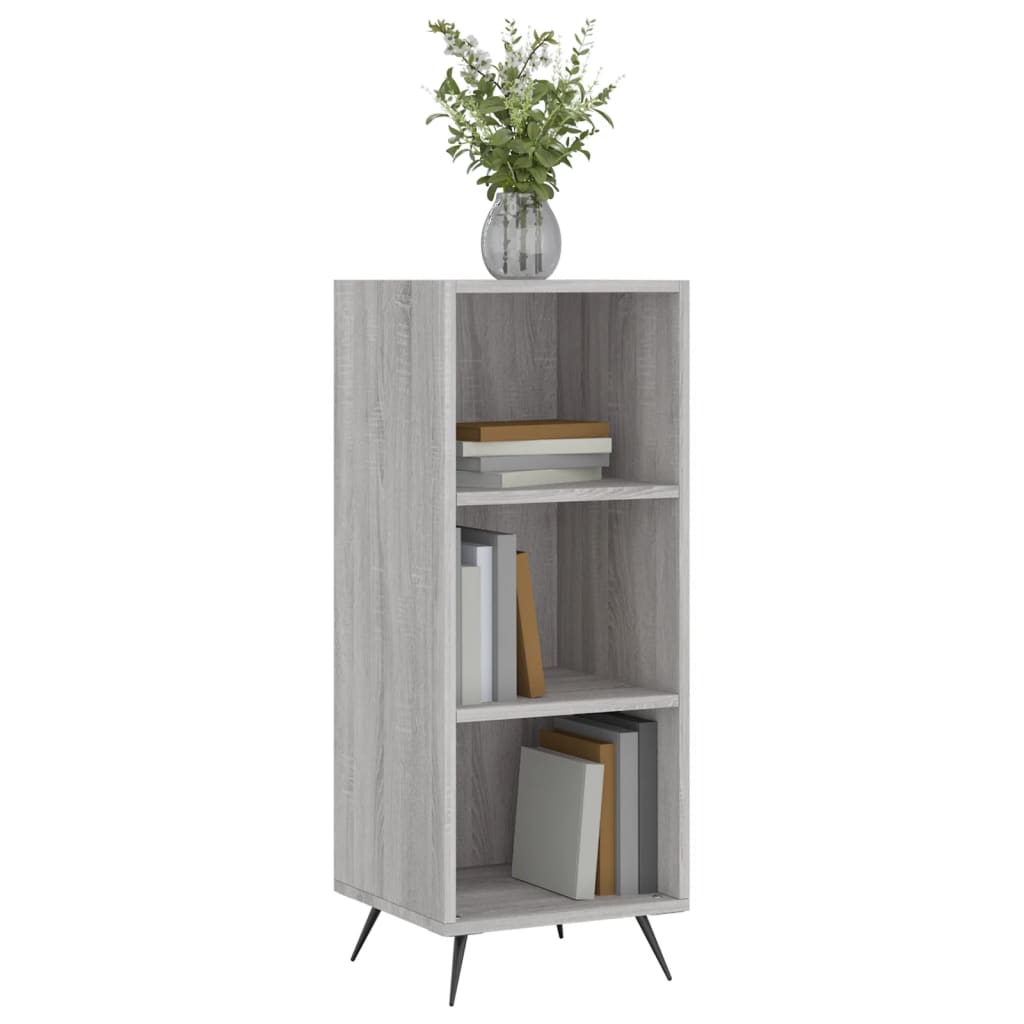 Regalschrank Grau Sonoma 34,5x32,5x90 cm Holzwerkstoff