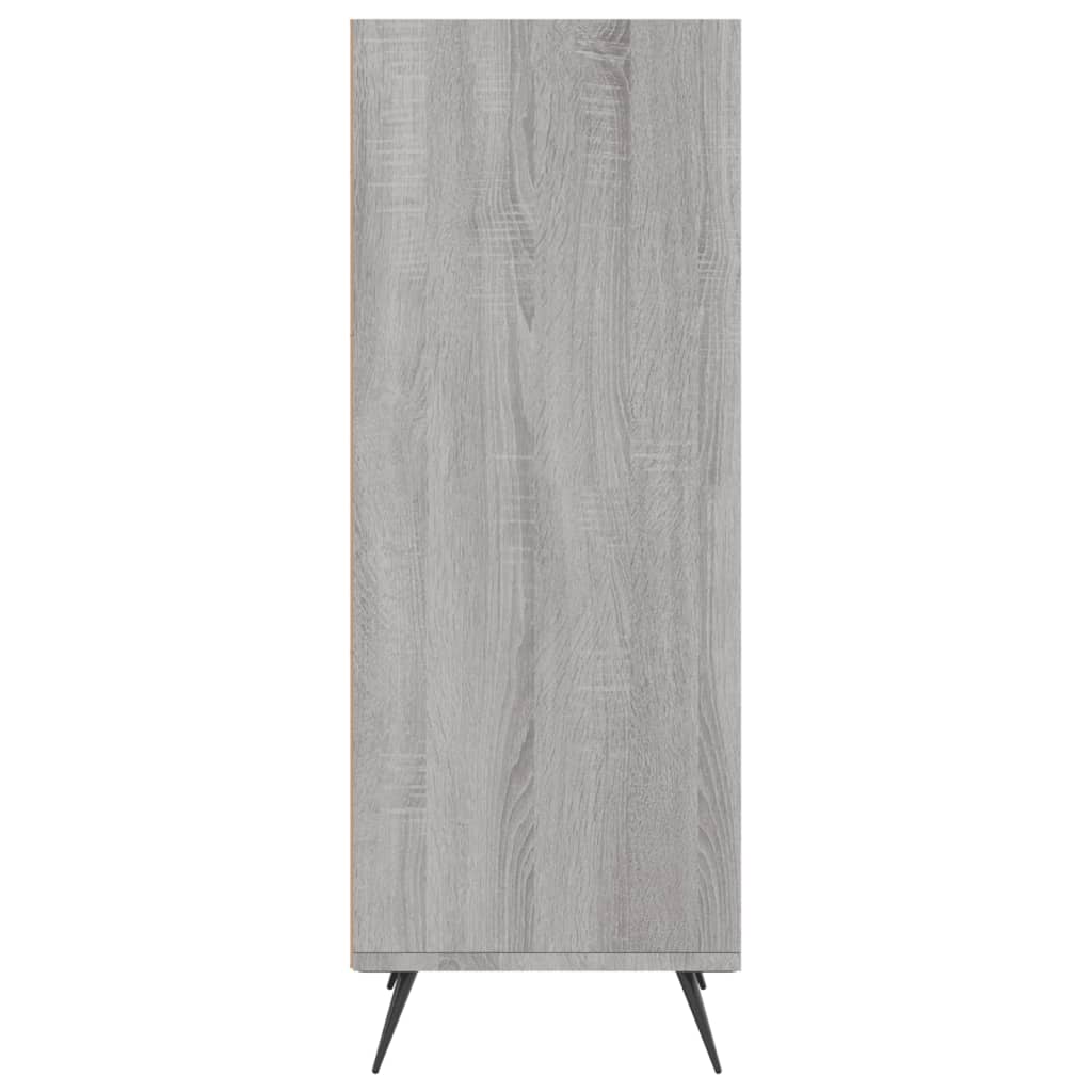 Regalschrank Grau Sonoma 34,5x32,5x90 cm Holzwerkstoff