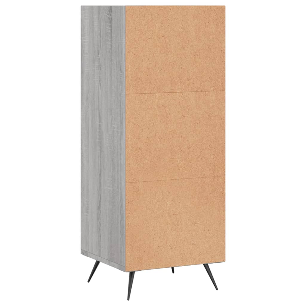 Regalschrank Grau Sonoma 34,5x32,5x90 cm Holzwerkstoff