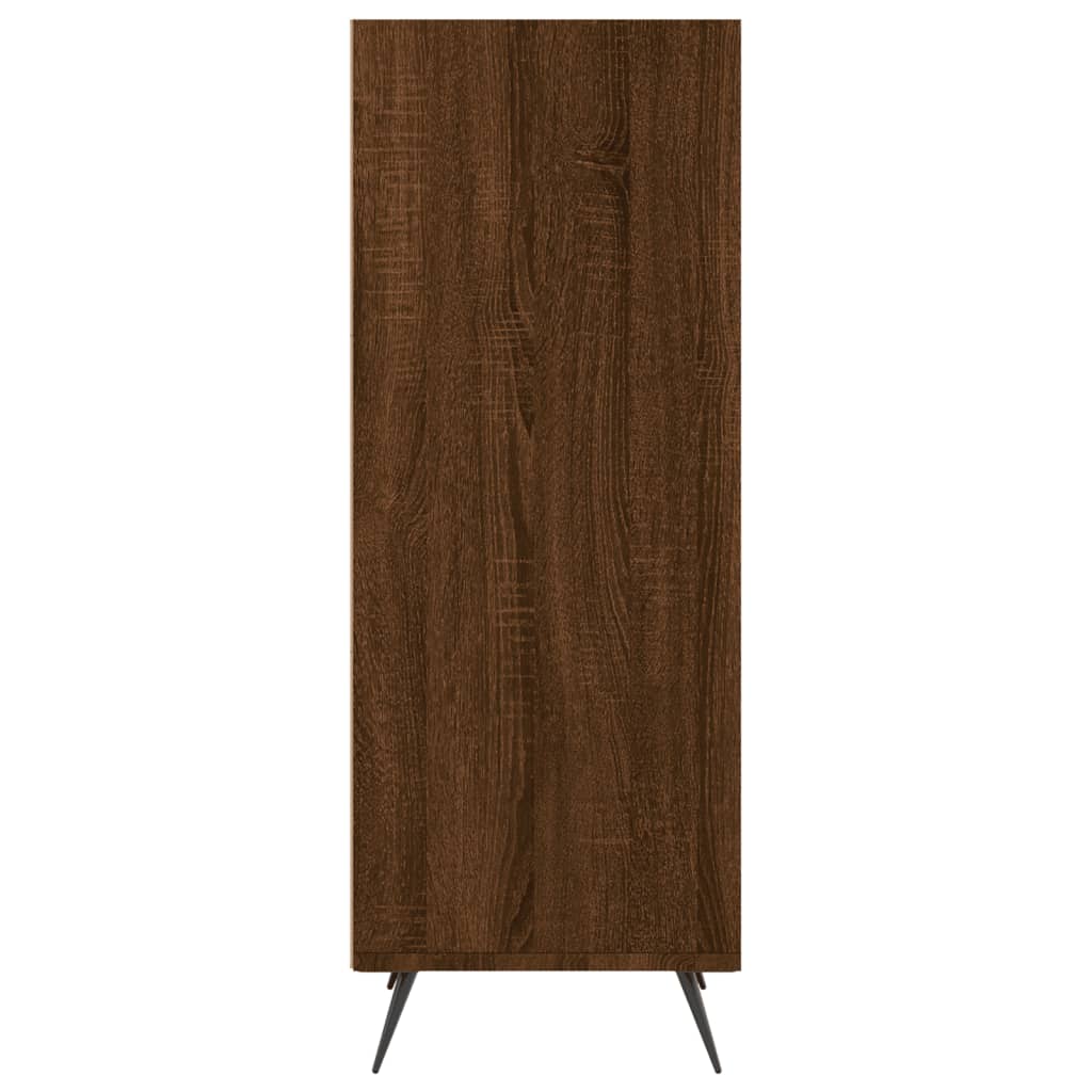 Regalschrank Braun Eichen-Optik 34,5x32,5x90 cm Holzwerkstoff