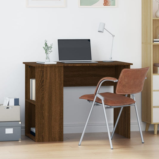 Schreibtisch Braun Eichen-Optik 100x55x75 cm Holzwerkstoff