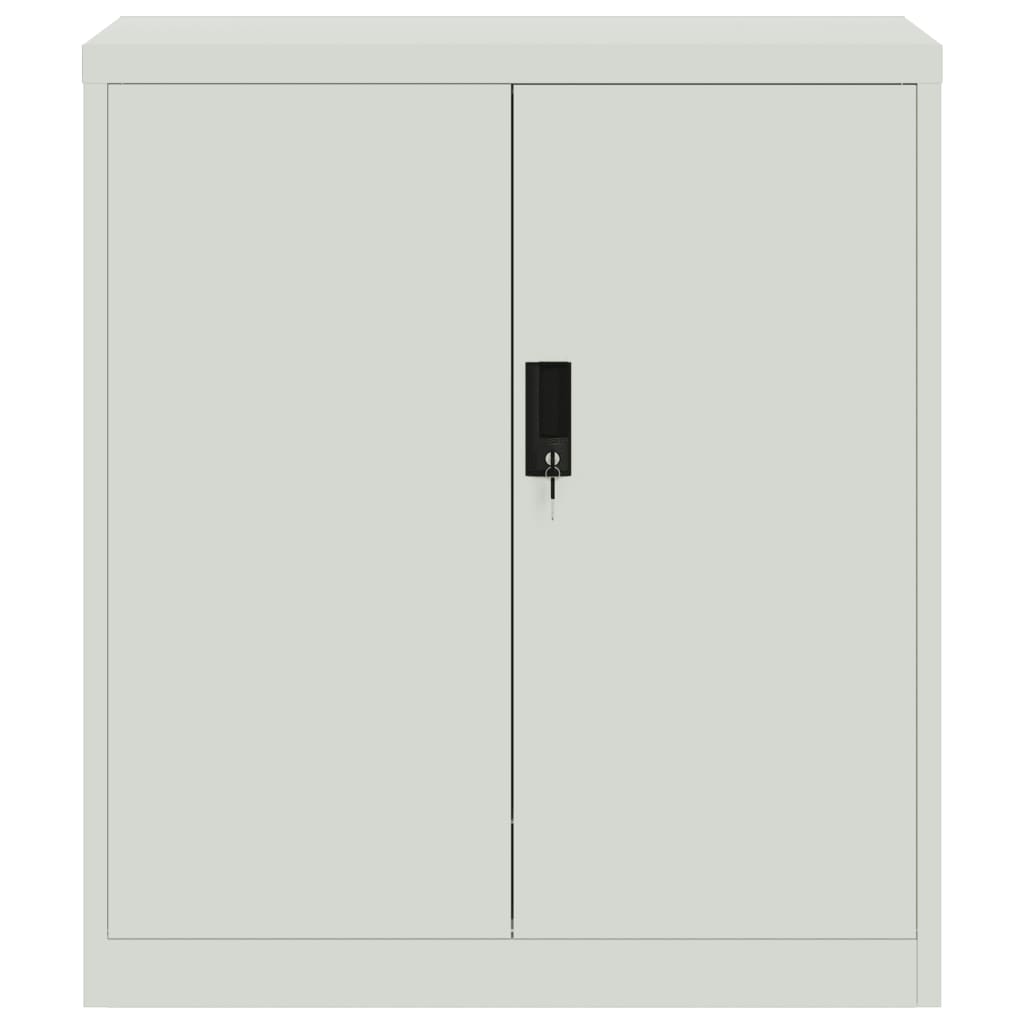 Aktenschrank Hellgrau 79x40x90 cm Stahl