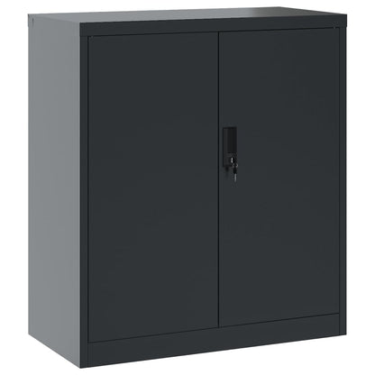 Aktenschrank Anthrazit 79x40x90 cm Stahl