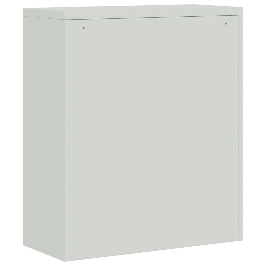 Aktenschrank Hellgrau 90x40x105 cm Stahl