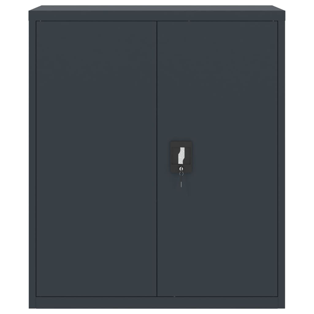 Aktenschrank Anthrazit 90x40x105 cm Stahl