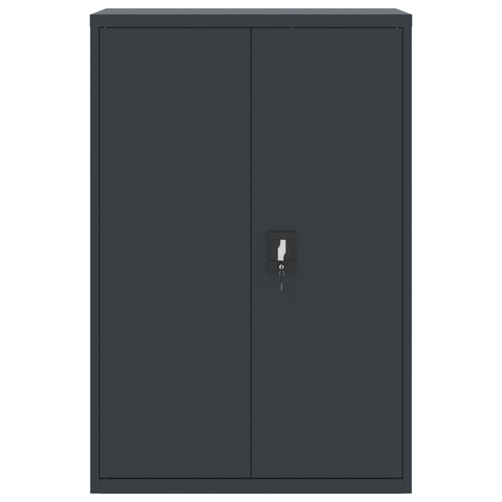 Aktenschrank Anthrazit 90x40x140 cm Stahl