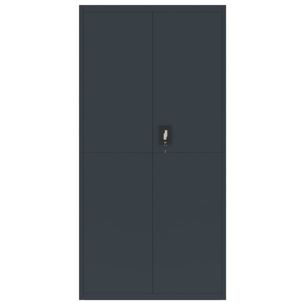 Aktenschrank Anthrazit 90x40x180 cm Stahl