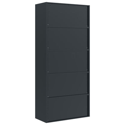 Aktenschrank Anthrazit 90x40x200 cm Stahl