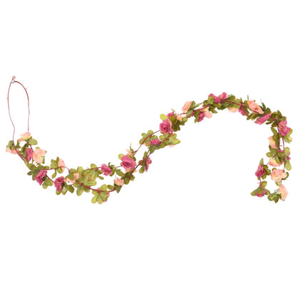 Weihnachtskränze Blumen 6 Stk. Rosa 250 cm