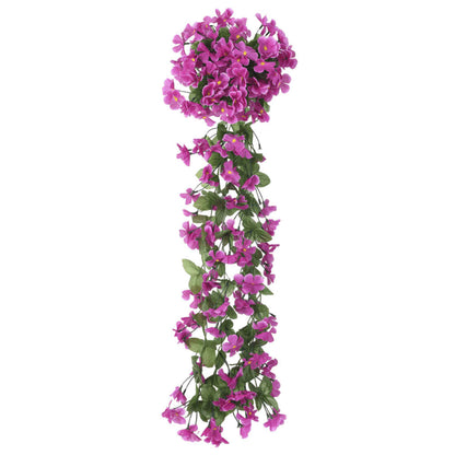 Weihnachtskränze Blumen 3 Stk. Helllila 85 cm