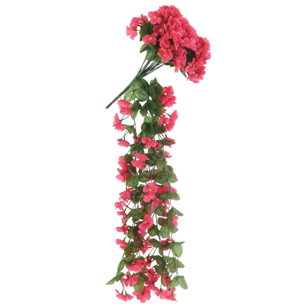 Weihnachtskränze Blumen 3 Stk. Rosenrot 85 cm