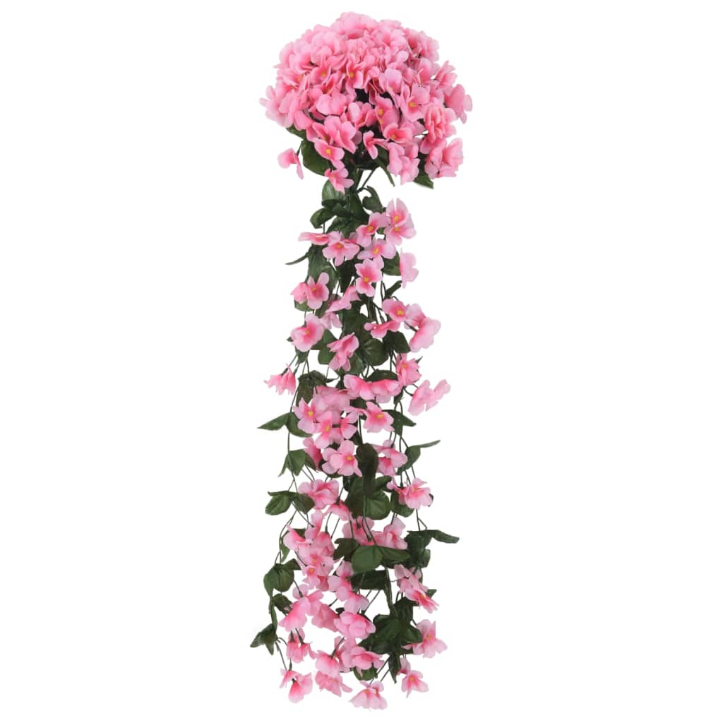 Weihnachtskränze Blumen 3 Stk. Rosa 85 cm