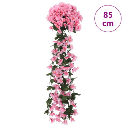 Weihnachtskränze Blumen 3 Stk. Rosa 85 cm