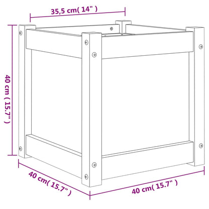 Pflanzkübel 40x40x40 cm Massivholz Douglasie