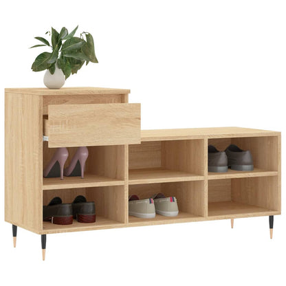 Schuhregal Sonoma-Eiche 102x36x60 cm Holzwerkstoff